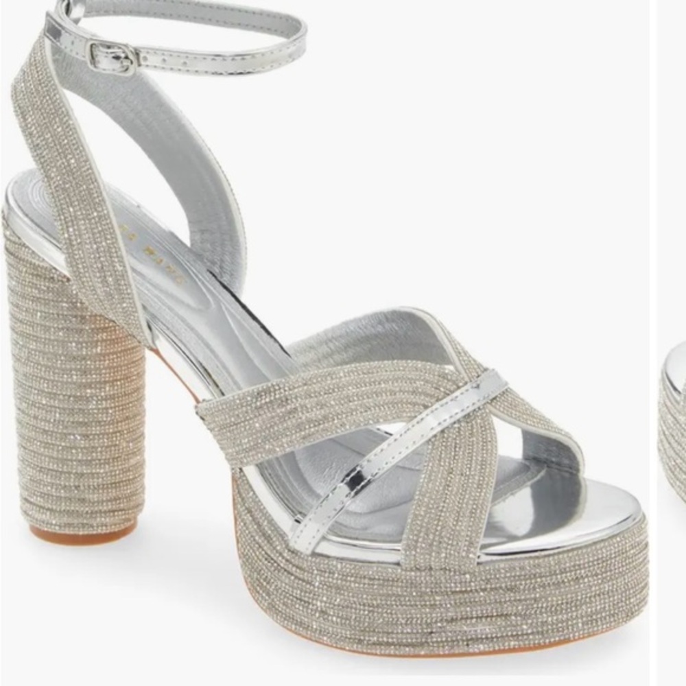 Chic Silver Platform Heels
